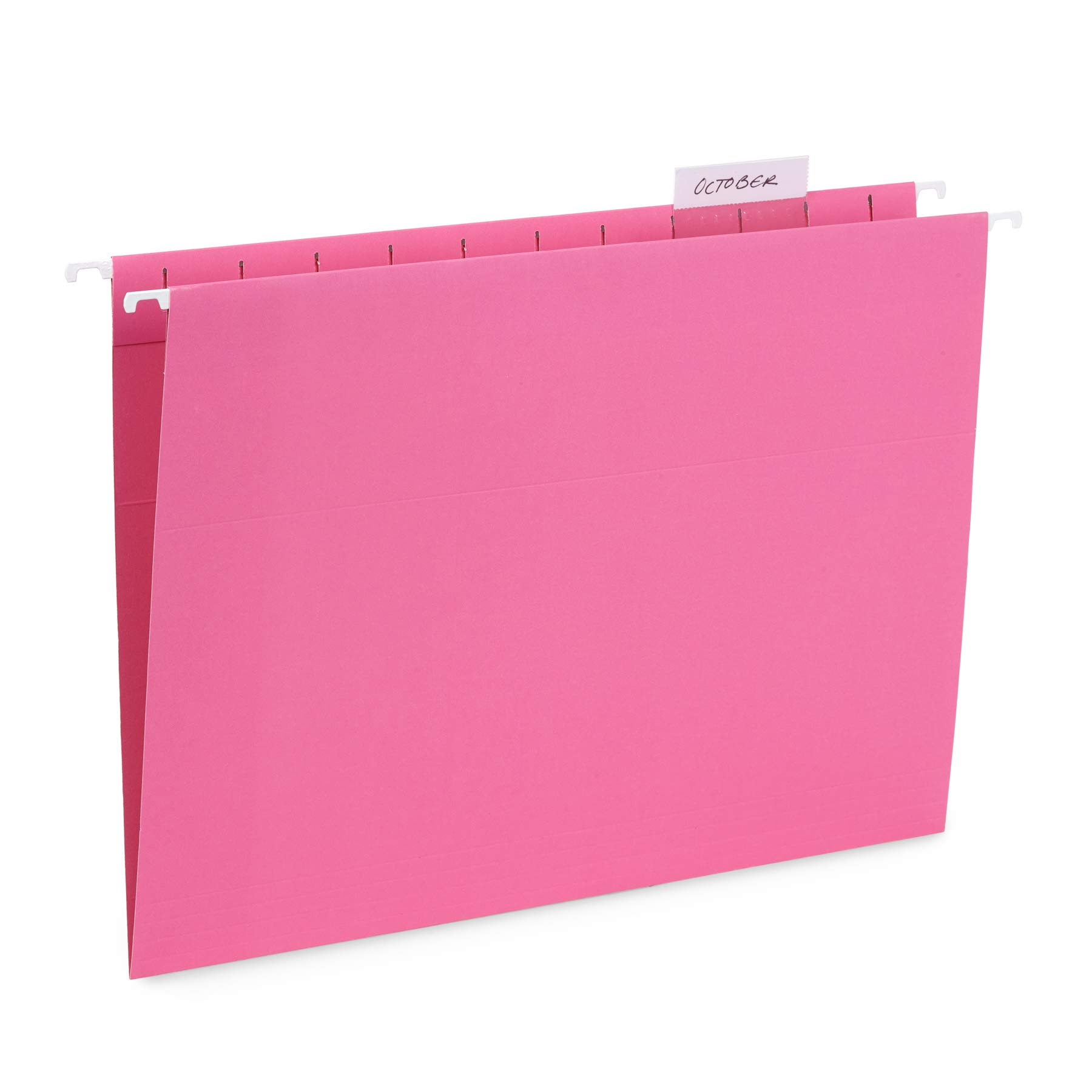 Blue Summit Supplies 25 Pink Hanging File Folders Letter Size - Reinforced Office File Folders for Home & Office Organization | Color-Coded Filing System for Documents, Bills & Records