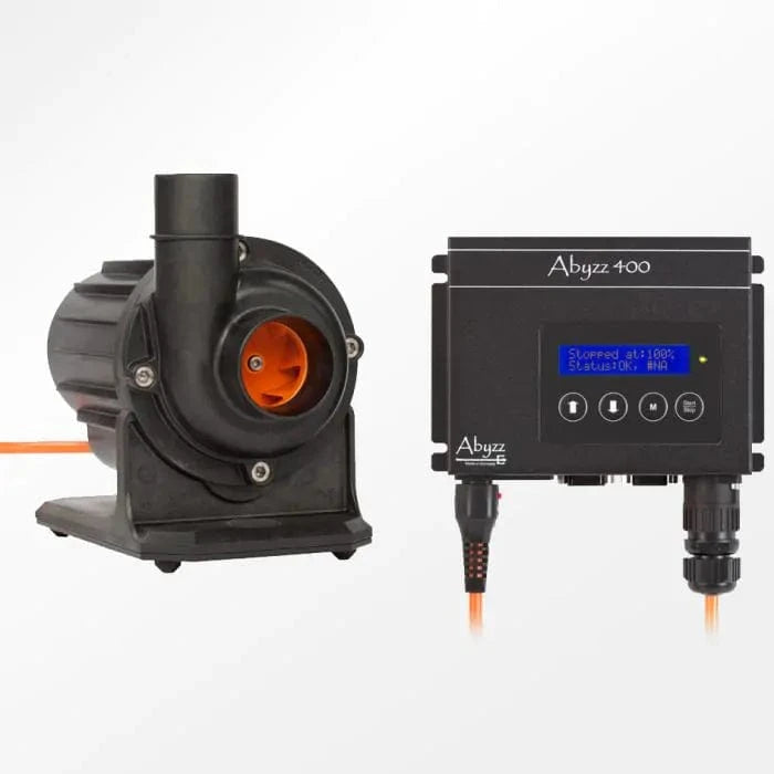 A400 10M 4800GPH High-Power DC Water Pump by Abyzz - Perfect for Aquariums, Ponds, and Hydroponic Systems