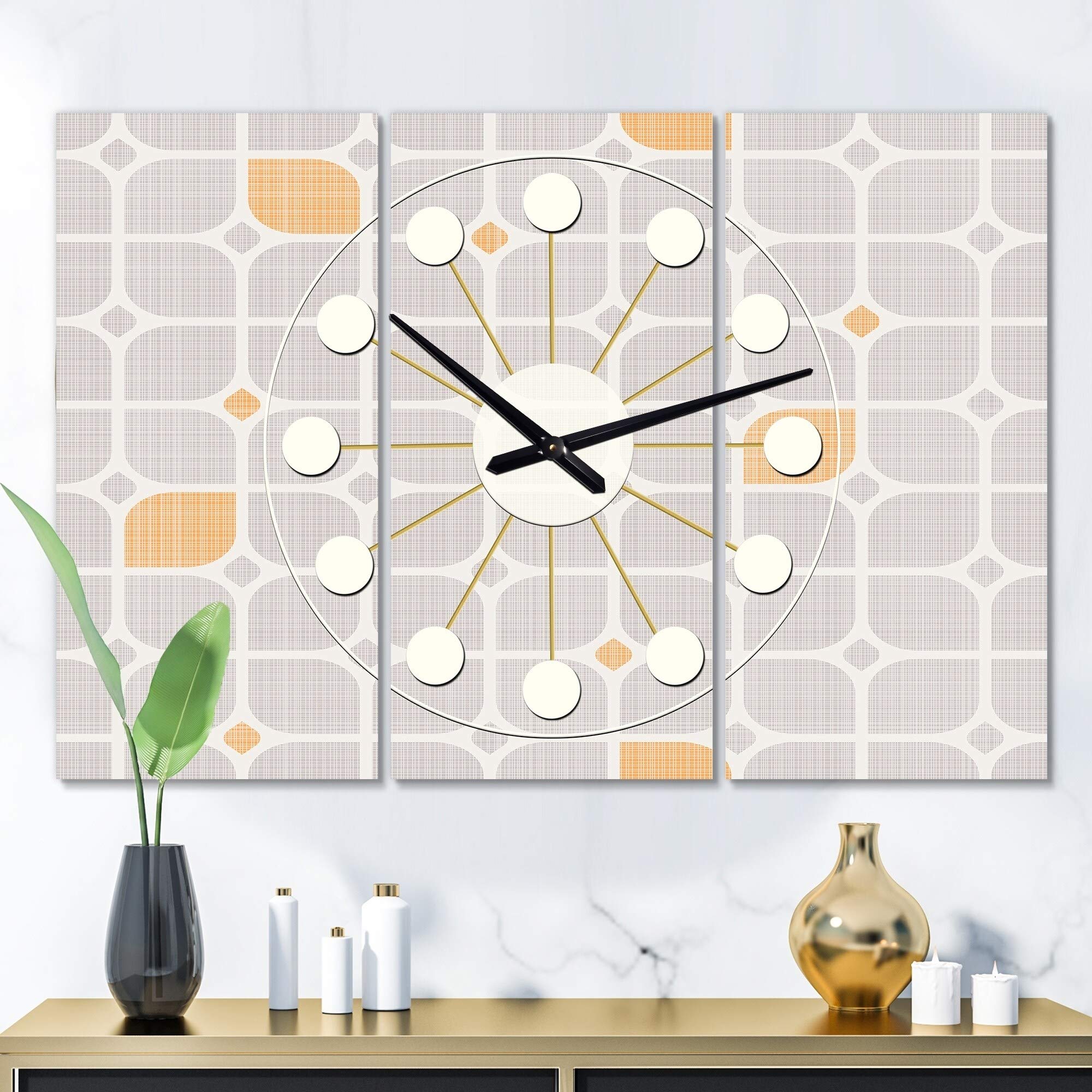 Vintage Mid-Century Modern Wall Clock - 36
