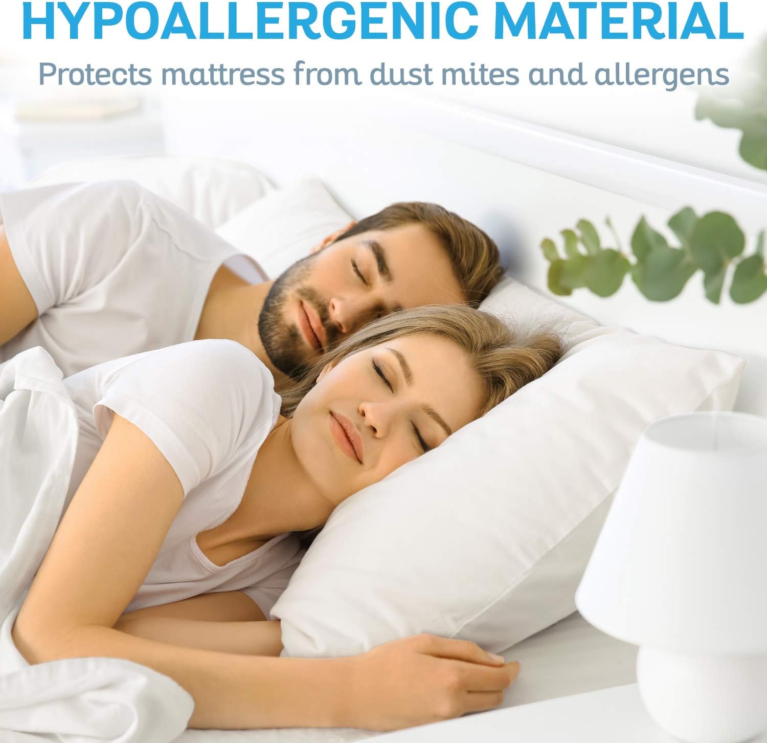 Waterproof Mattress Protector - Queen Size, Hypoallergenic & Breathable - Perfect for Bedwetting, Allergies & Spills - Ideal for Kids, Adults & Guest Rooms
