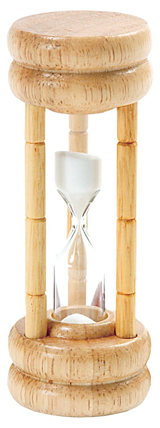 3 Minute Egg Timer with White Dial and Glass Case - Perfect for Cooking, Baking, and Kitchen Use