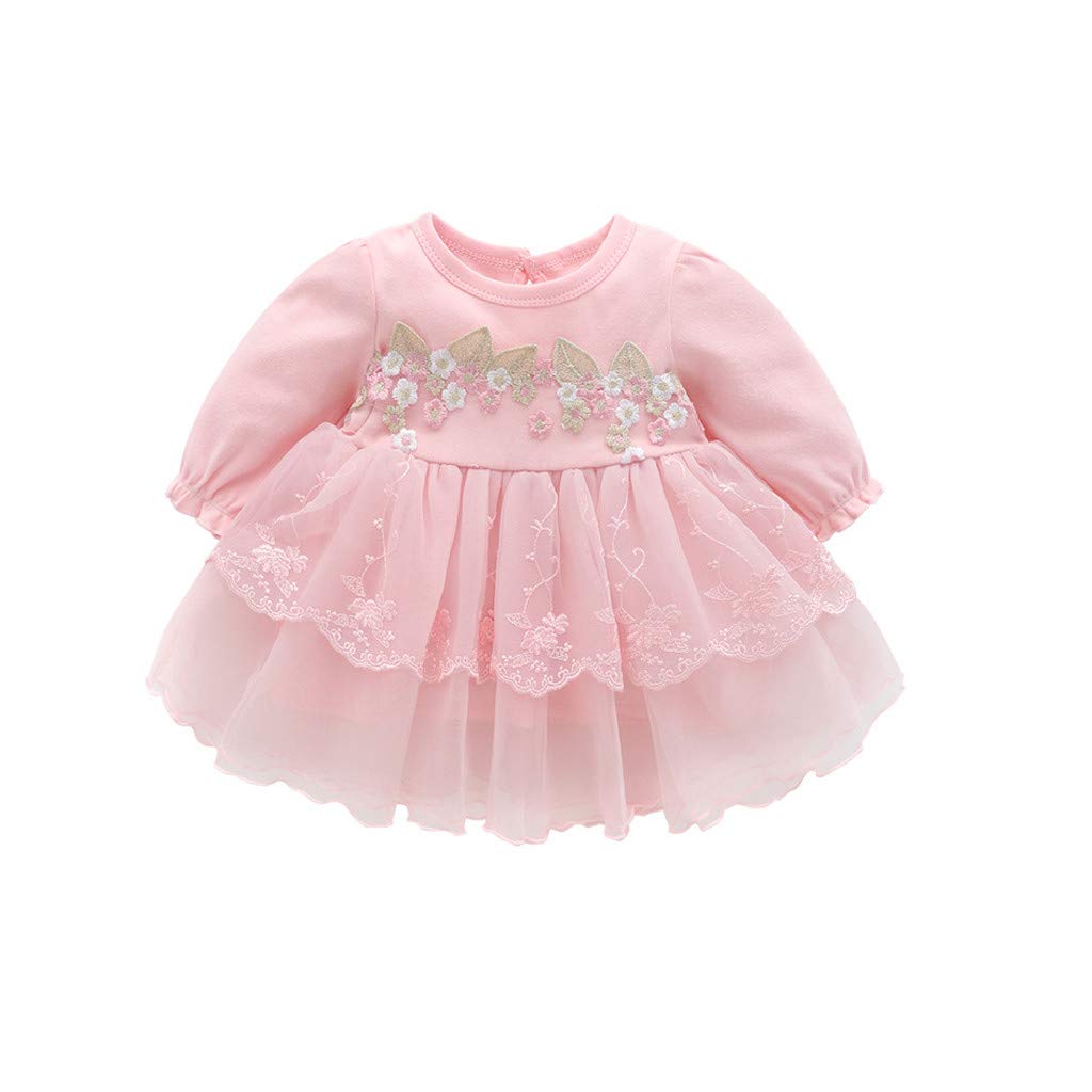 Baby Girls Princess Dress - 1st Birthday Outfit, Wedding & Christmas Party Dress with Hat Set | Toddler Fall Clothes for Special Occasions & Photo Shoots