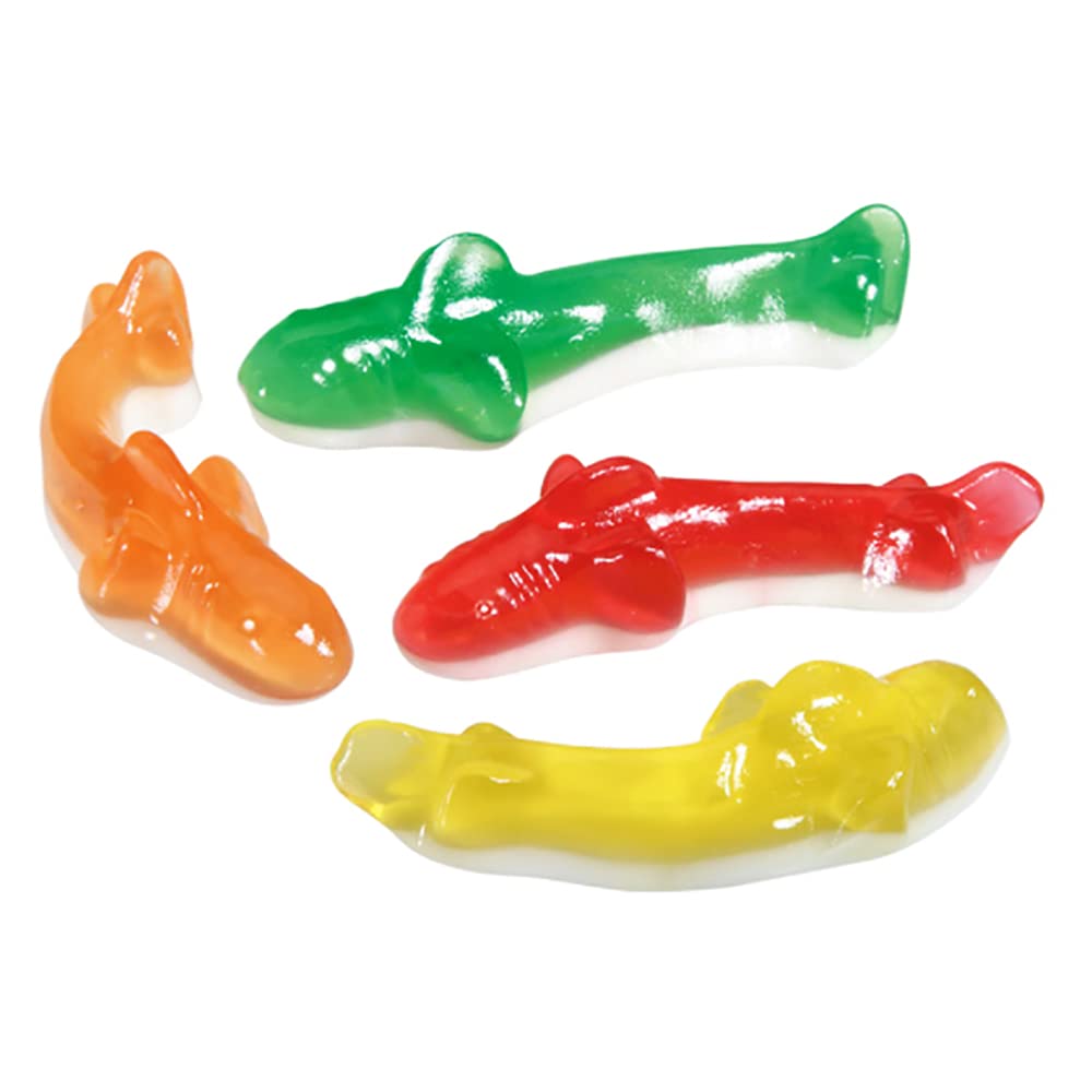 Fruidles Assorted Gummy Sharks Candy - 1lb Bag of Delicious Fruit Flavored Gummy Bears for Kids & Adults - Perfect for Birthday Parties, Movie Nights & Office Snacks