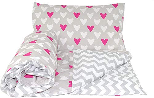 Reversible 2-Piece Baby Bedding Set - Soft Duvet Cover & Pillowcase (120x90cm) for Cots & Cot Beds | Breathable Nursery Bedding for Newborns & Infants | Perfect for Nursery Decor, Baby Showers & Gift Giving