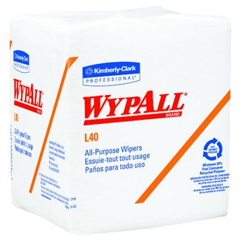Wypall L40 Multipurpose Disposable Wipers - 12 Pack | Heavy-Duty Cleaning Cloths for Industrial, Kitchen & Workshop Use