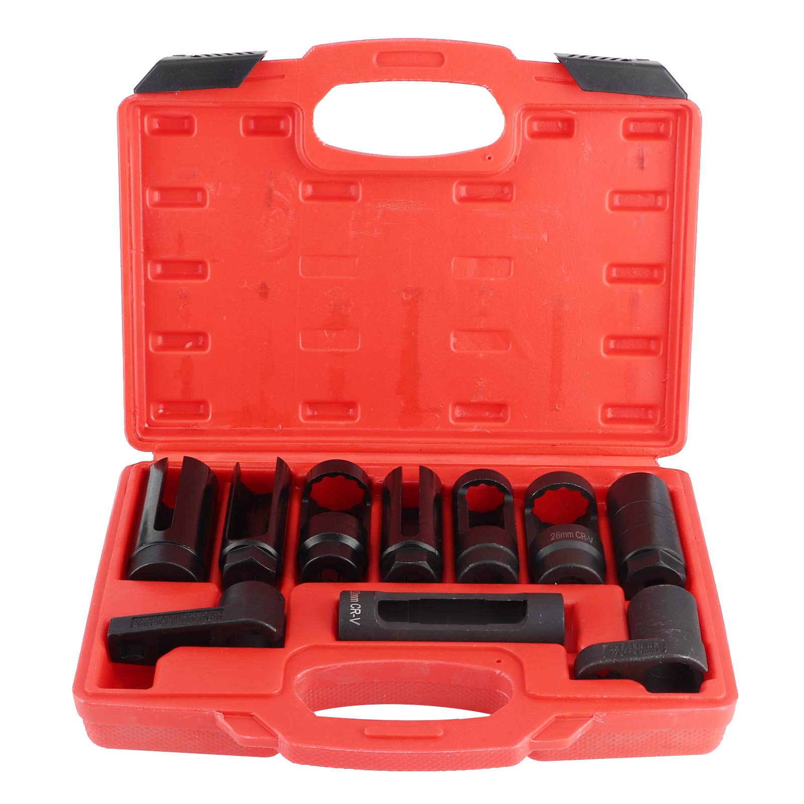 Aramox 10Pcs Oxygen Sensor Socket Removal Tool Kit for Mercedes-Benz - Compatible with Diesel Injection Sleeve Wrench | Perfect for Auto Repair & Engine Maintenance