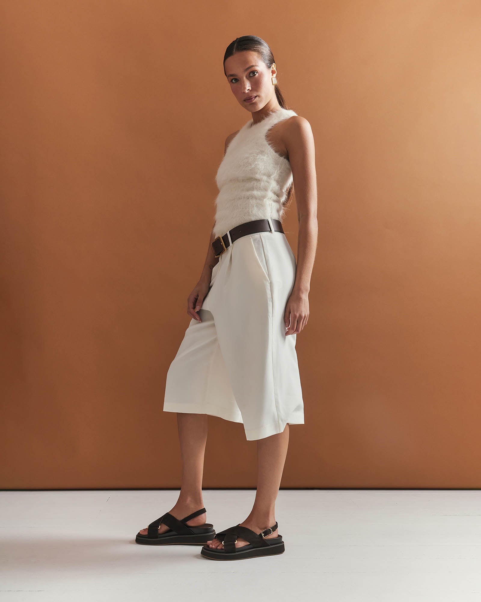 Marley Flat Sandals for Women - Comfortable Espresso Suede Slides - Perfect for Beach, Vacation & Summer Outfits