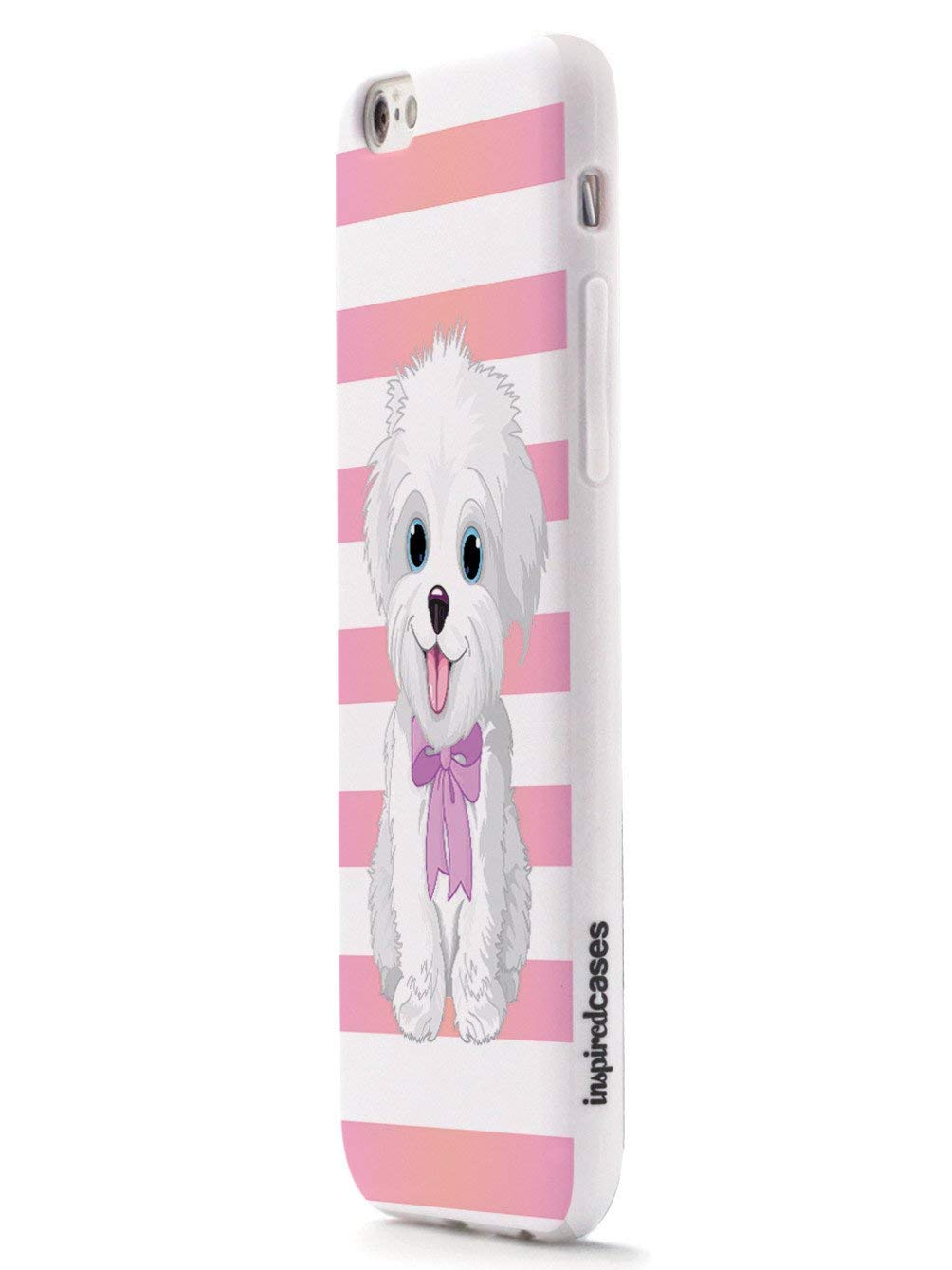 Cute Maltese Puppy Cartoon 3D Textured iPhone XR Case - Shockproof Protective Cover for Apple iPhone XR - Perfect for Everyday Use, Travel & Gift Giving