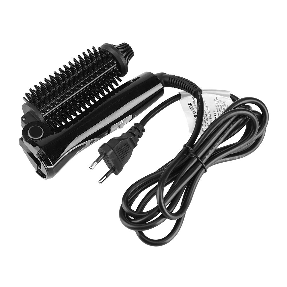 Professional Ceramic Tourmaline Curling Iron with Foldable Brush - 200°C Adjustable Temperature for Voluminous Curls, Salon-Quality Styling at Home - Perfect for Daily Use, Parties, and Special Occasions