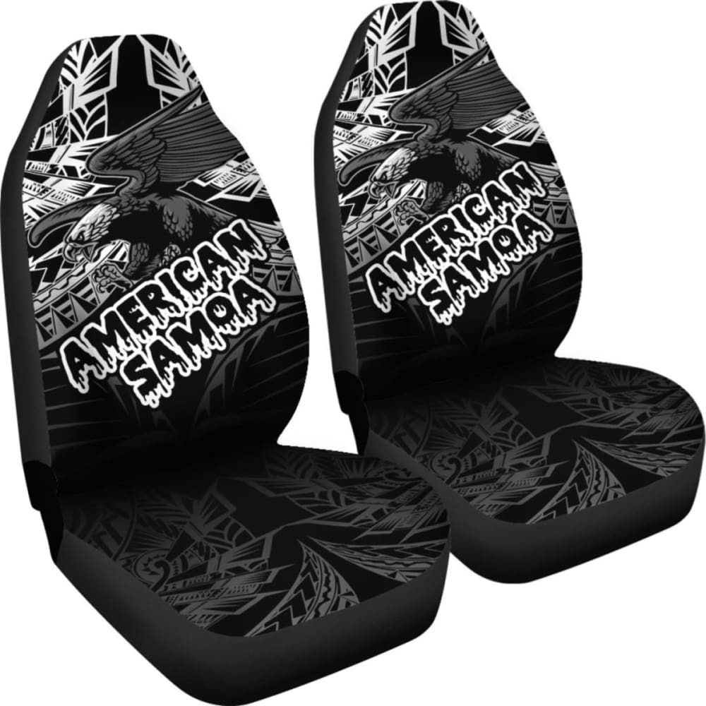 American Samoa Polynesian Car Seat Covers - Eagle Tribal Pattern Design for Cars, Trucks & SUVs | Durable & Stylish Seat Protection for Daily Commute & Road Trips
