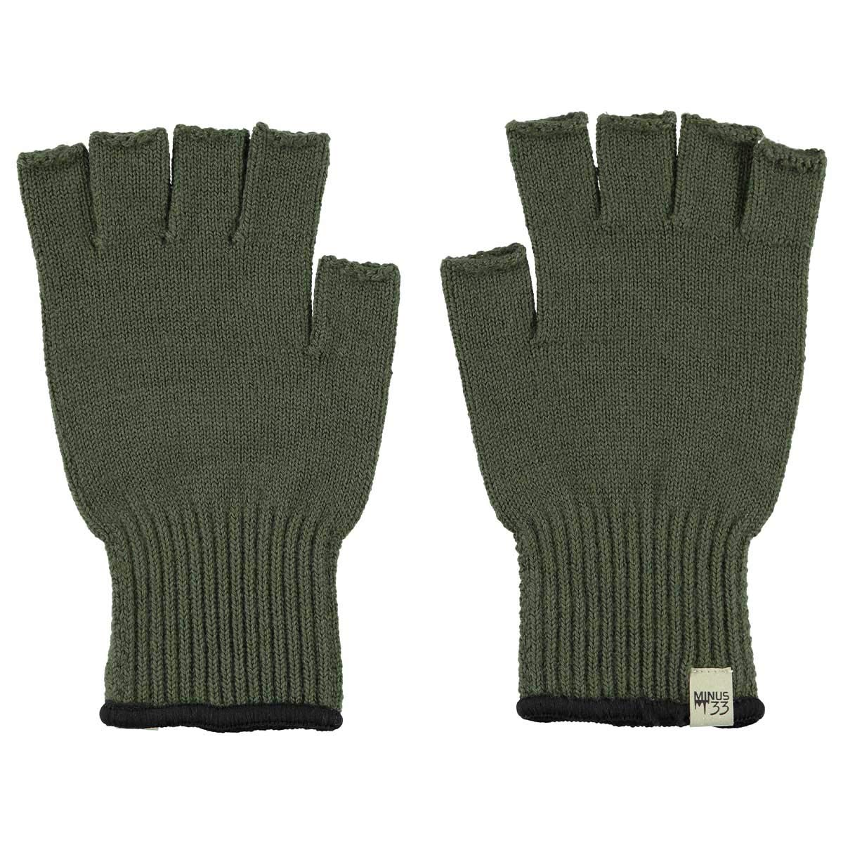 Minus33 Merino Wool Fingerless Gloves - Warm Knitted Half Finger Gloves for Hunting, Hiking & Outdoor Activities - Thermal Winter Gloves for Men & Women