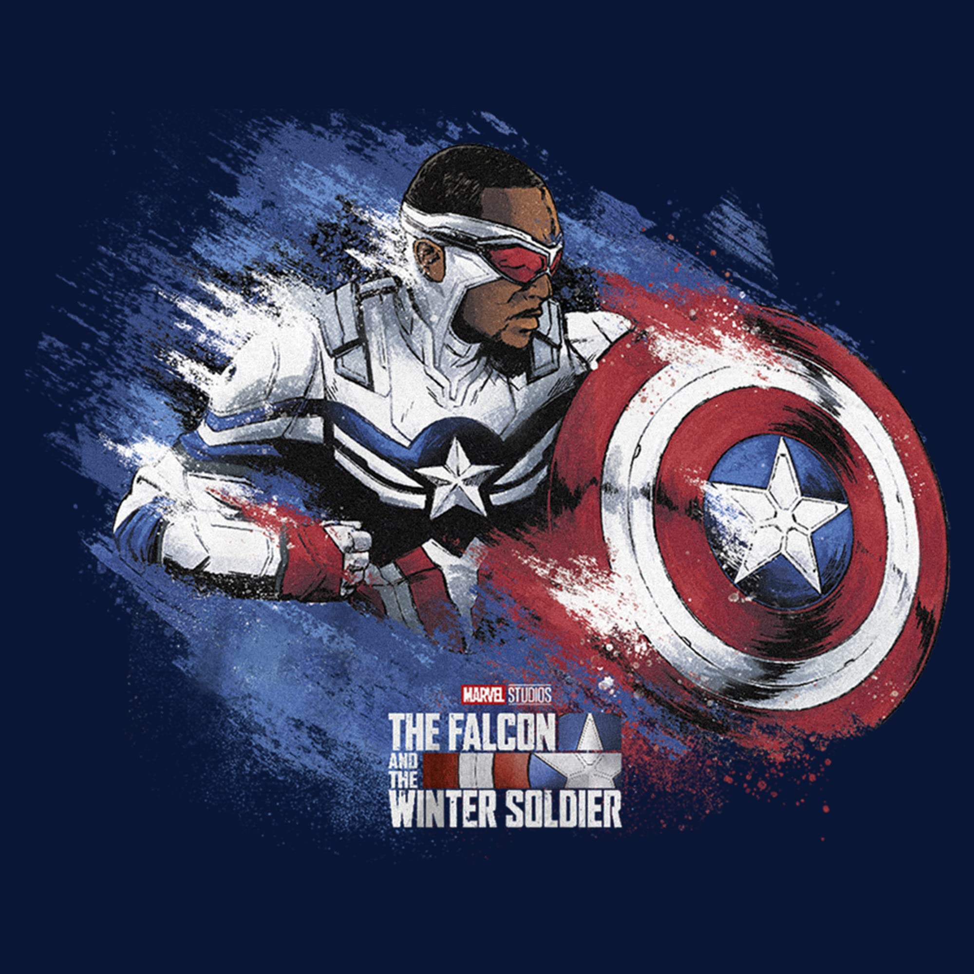 Marvel The Falcon and The Winter Soldier Captain America Boys' Graphic T-Shirt - Superhero Costume & Casual Wear for Kids