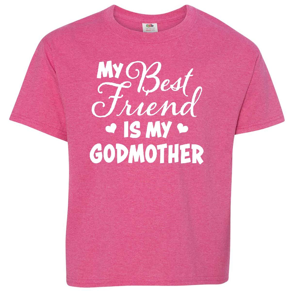 My Best Friend is My Godmother with Hearts Youth T-Shirt - Perfect for Birthdays, Family Gatherings & Special Occasions