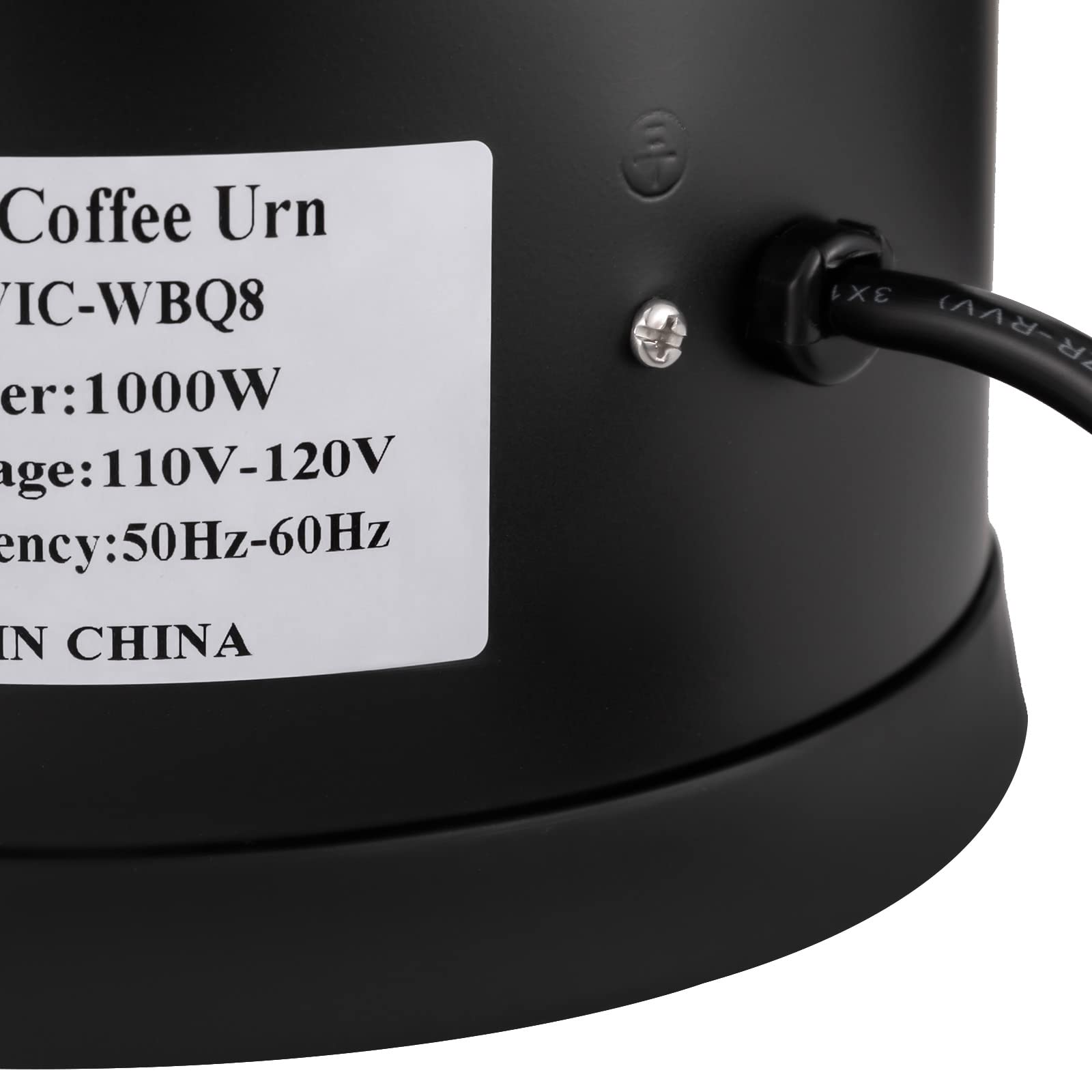 30 Cups Fast Brew Stainless Steel Coffee Urn - 110V 1000W Commercial Coffee Maker - 8L/270Oz Hot Beverage Dispenser with Spigot for Coffee, Tea, Milk, Water & Juice - Perfect for Offices, Restaurants, and Catering Events