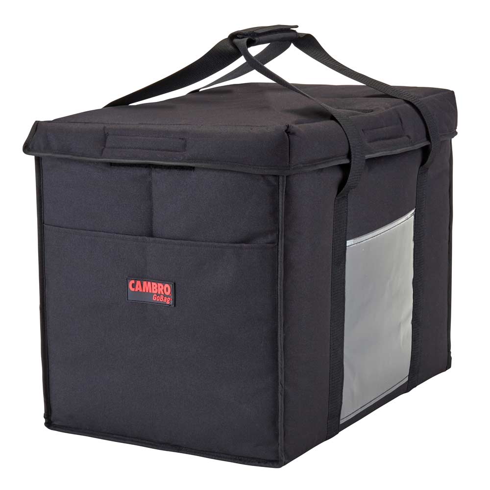 Cambro GBD211417110 Large Black Insulated Delivery Bag 21