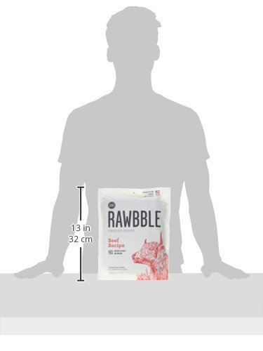 BIXBI Rawbble Freeze Dried Dog Food - Beef Recipe 12oz | 98% Meat & Organs | Grain-Free, No Fillers | Raw Dog Food for Meal, Treat or Topper | USA Made in Small Batches | Perfect for Travel, Hiking & Outdoor Adventures with Your Dog