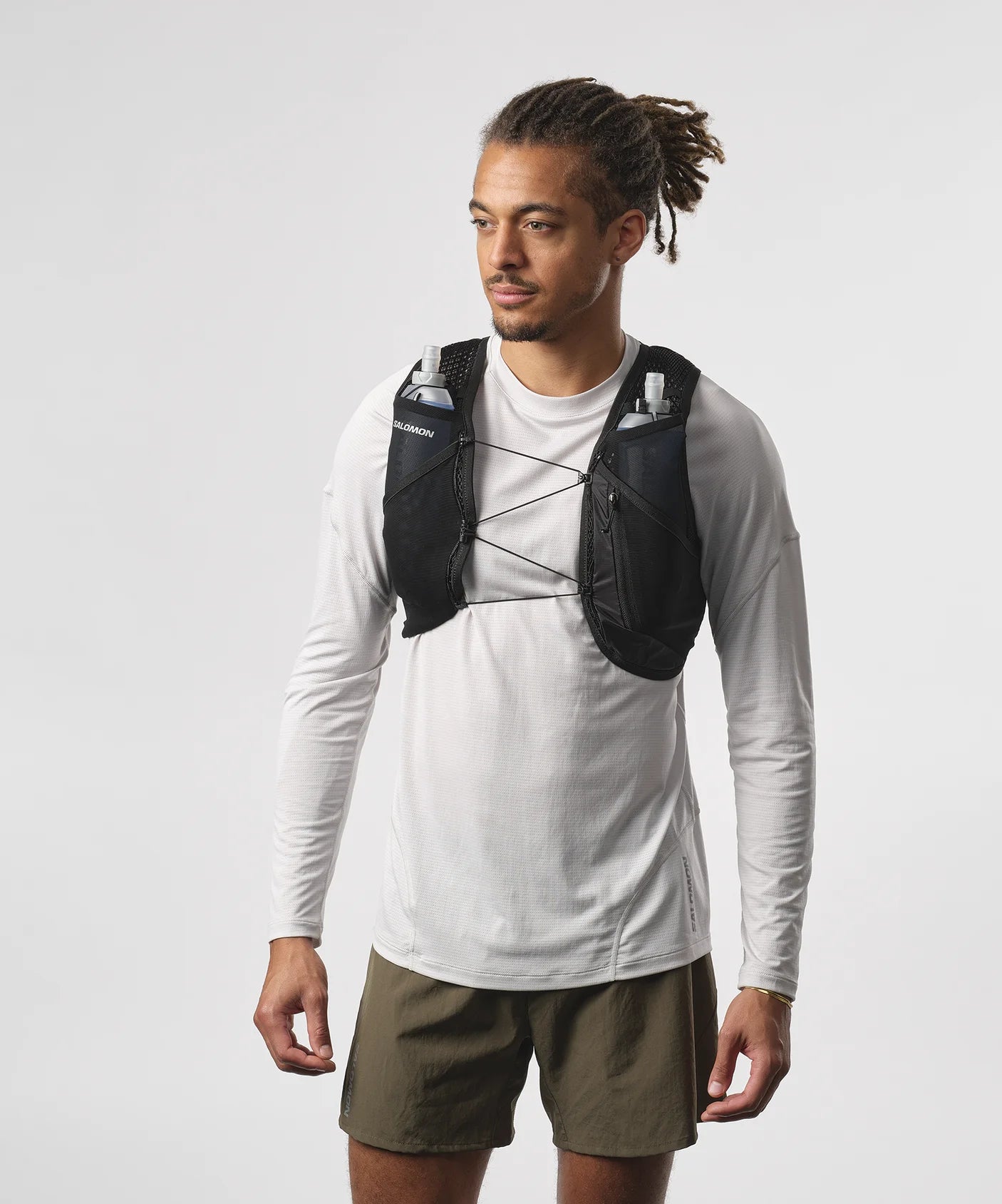 Active Skin 4 Running Hydration Vest with Water Flasks - Lightweight Breathable Unisex Trail Running Gear for Marathon, Hiking & Outdoor Sports