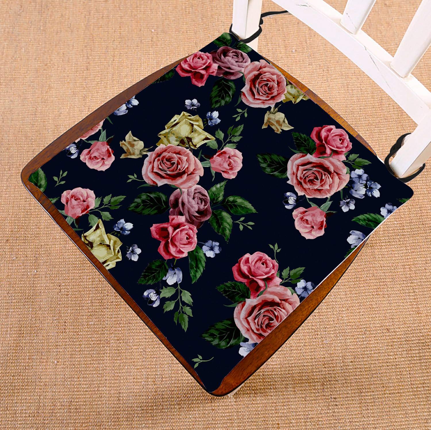 ECZJNT Floral Red Purple Pink Roses Bed Runner Scarf - 20x95 Inch Elegant Bed Decor for Weddings, Home Decor & Bedroom Styling