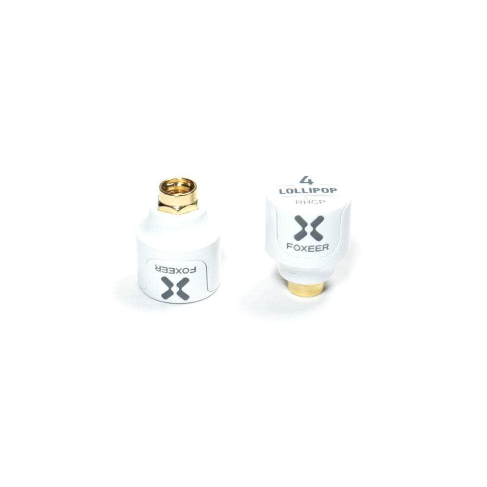 Foxeer Lollipop V4 5.8GHz Stubby RP-SMA Antenna 2 Pack for FPV Drones - High Gain RHCP Mini Antenna for Racing, Freestyle & Long Range Flying