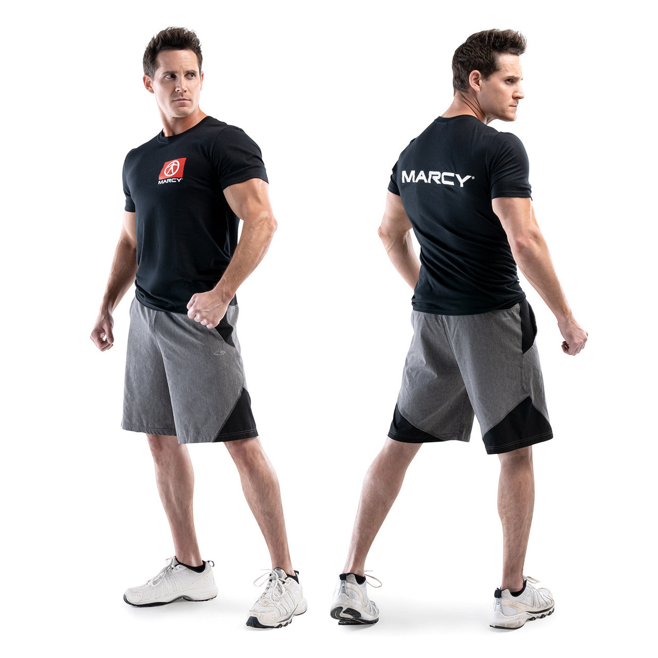 Marcy Box Logo T-Shirt for Men & Women - Classic Black Cotton Tee - Perfect for Casual Wear, Street Style & Everyday Outfits