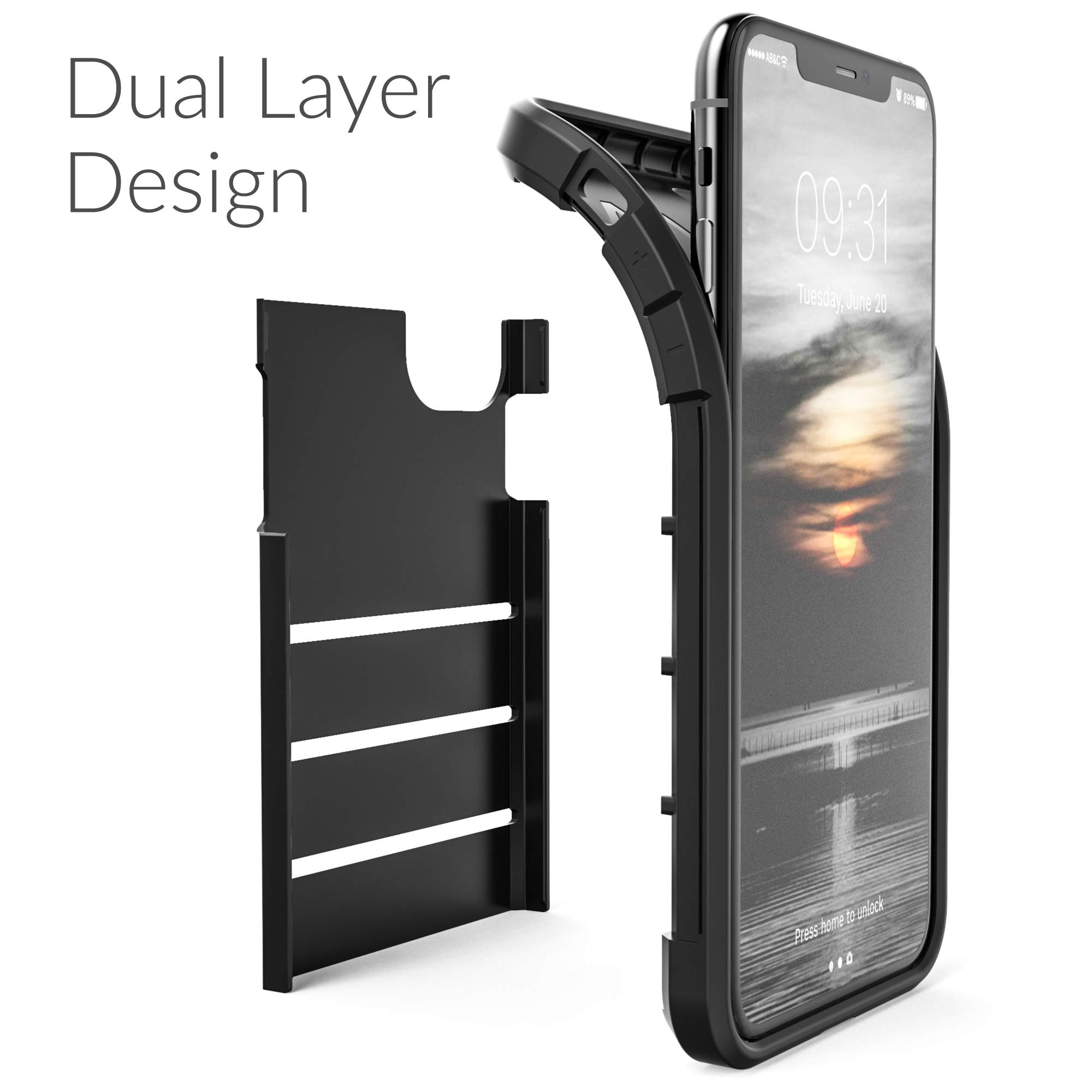 **Crave Heavy-Duty Shockproof Case for iPhone 11 Pro Max (6.5 Inch) - Black | Military-Grade Protection | Slim Fit & Anti-Scratch | Perfect for Outdoor, Travel & Daily Use**