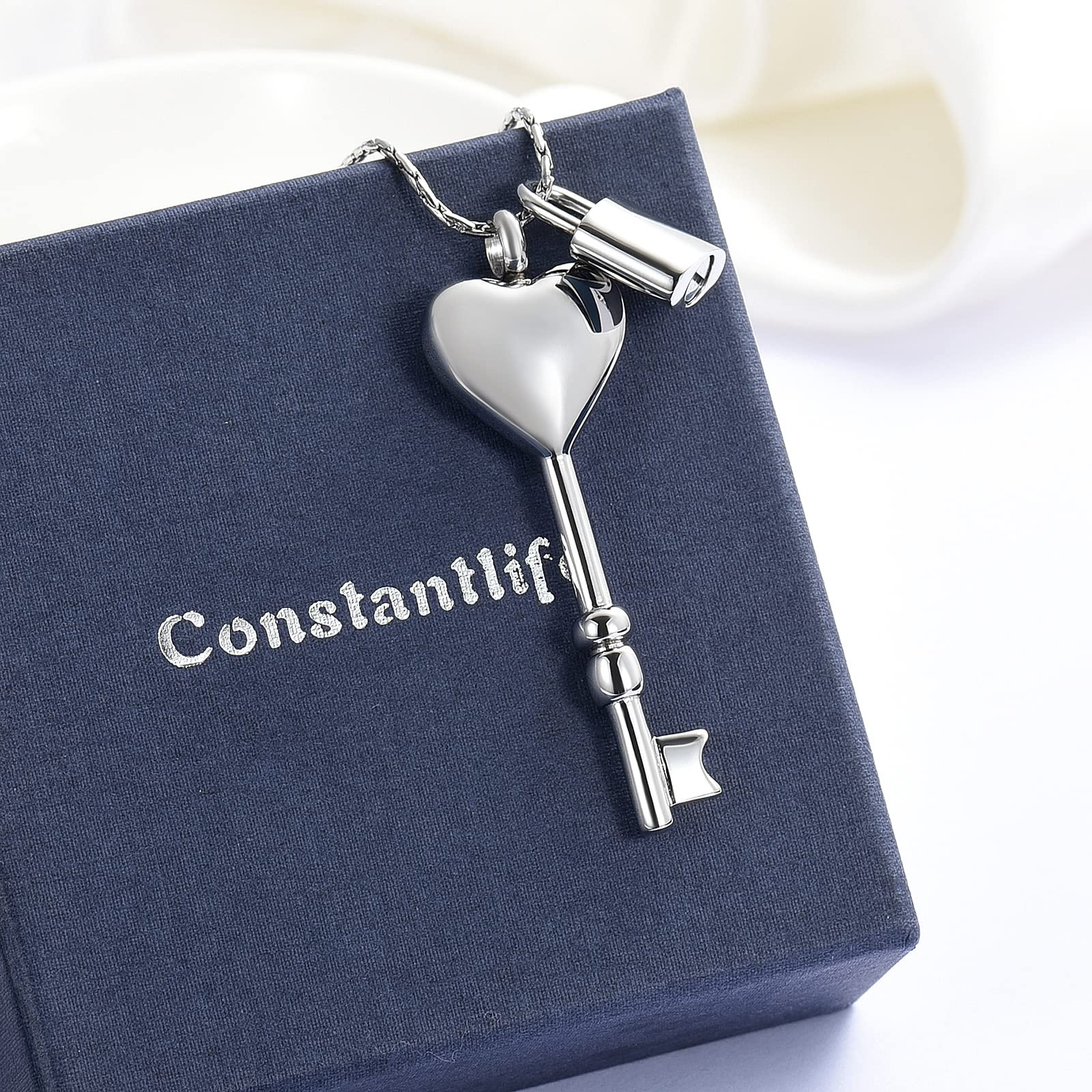 Cremation Jewelry Heart Pendant for Ashes - Memorial Keepsake for Loved Ones & Pets
