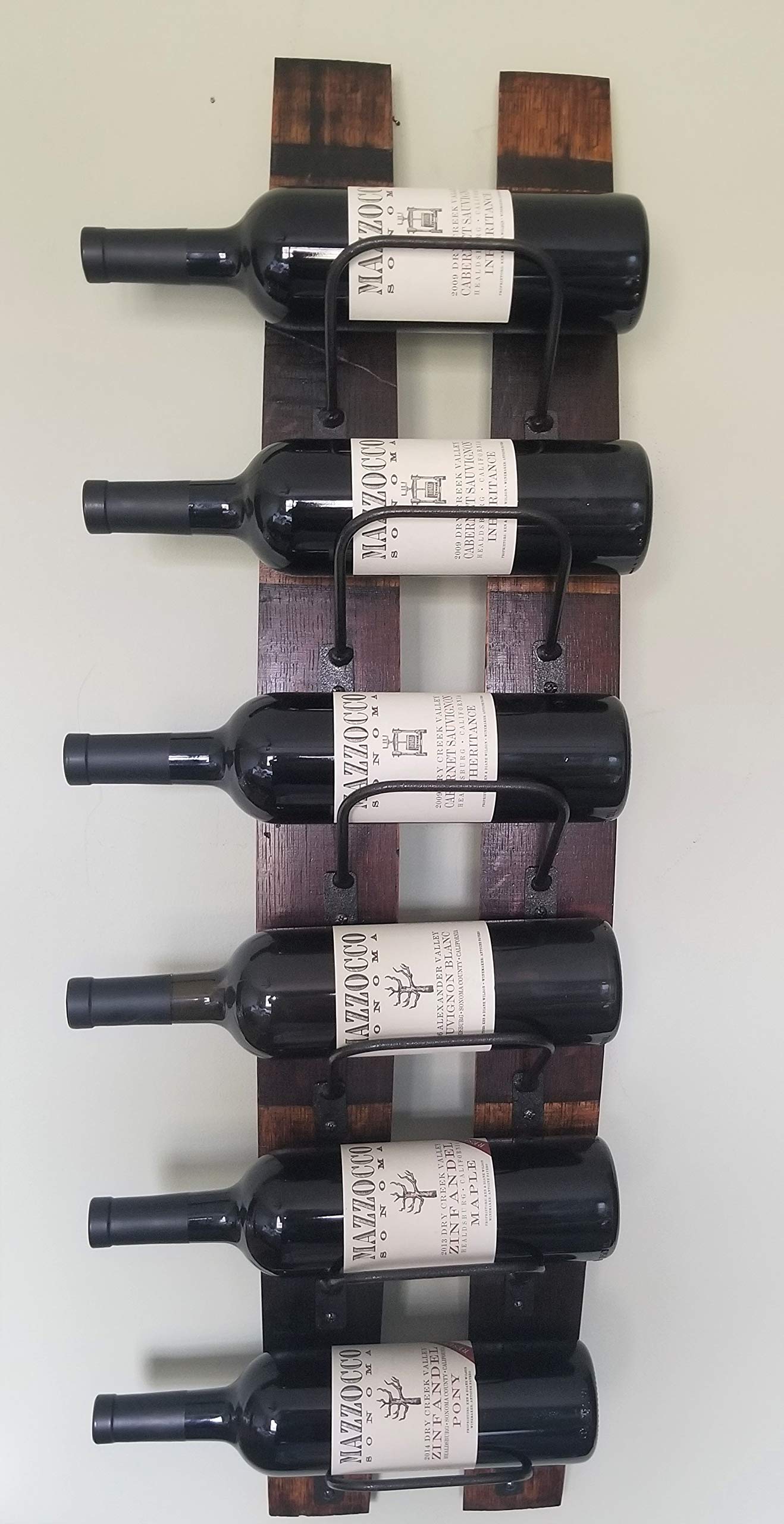 Reclaimed Wood Wine Rack - Rustic Wall Mounted Wine Storage for Kitchen, Dining Room, Bar | Perfect for Home Decor & Wine Enthusiasts