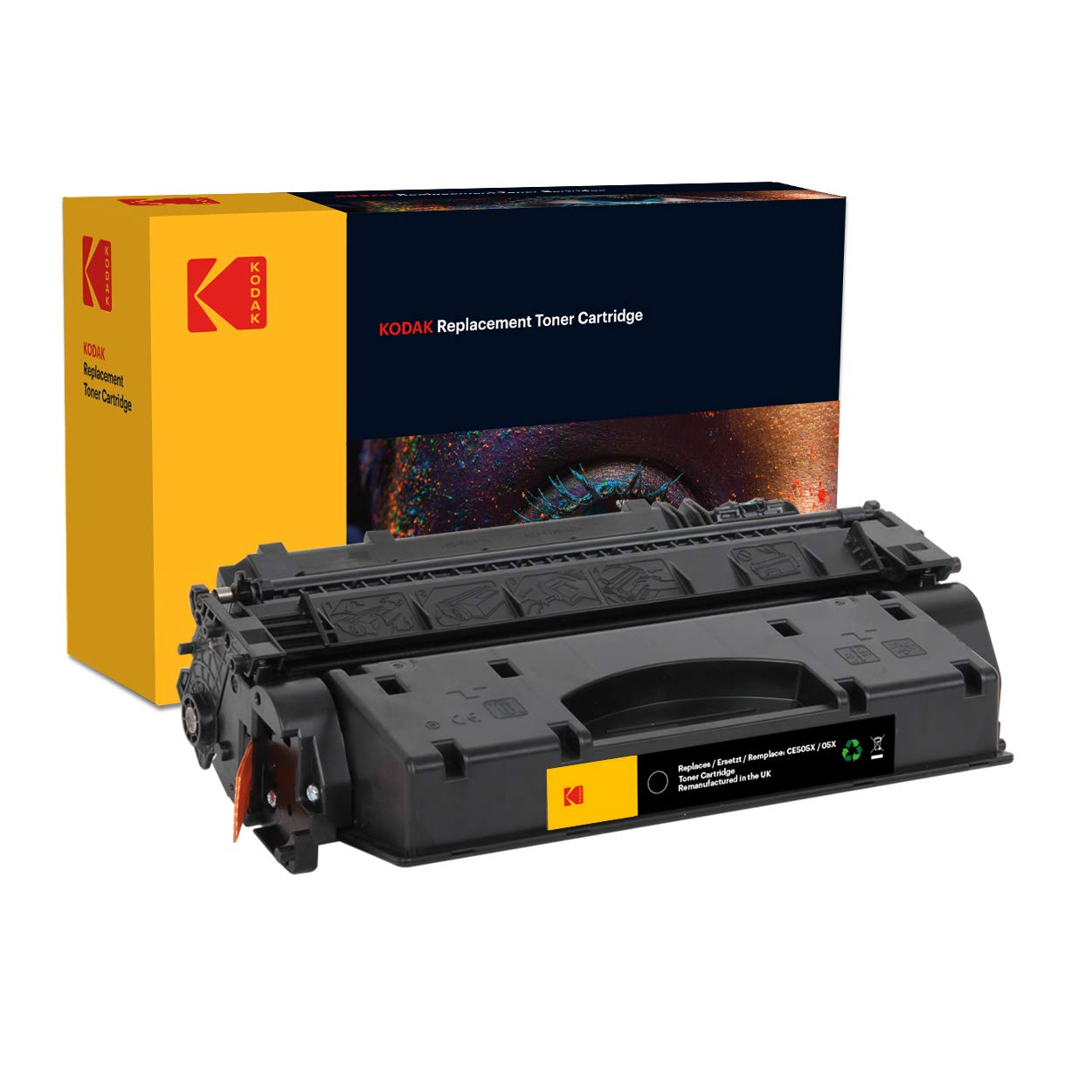 Kodak Compatible Black Toner for HP LJP2055 - CE505X/05X/3480B002/3480B001/719H Replacement - High Yield 6500 Pages - Perfect for Office Printing & Document Production