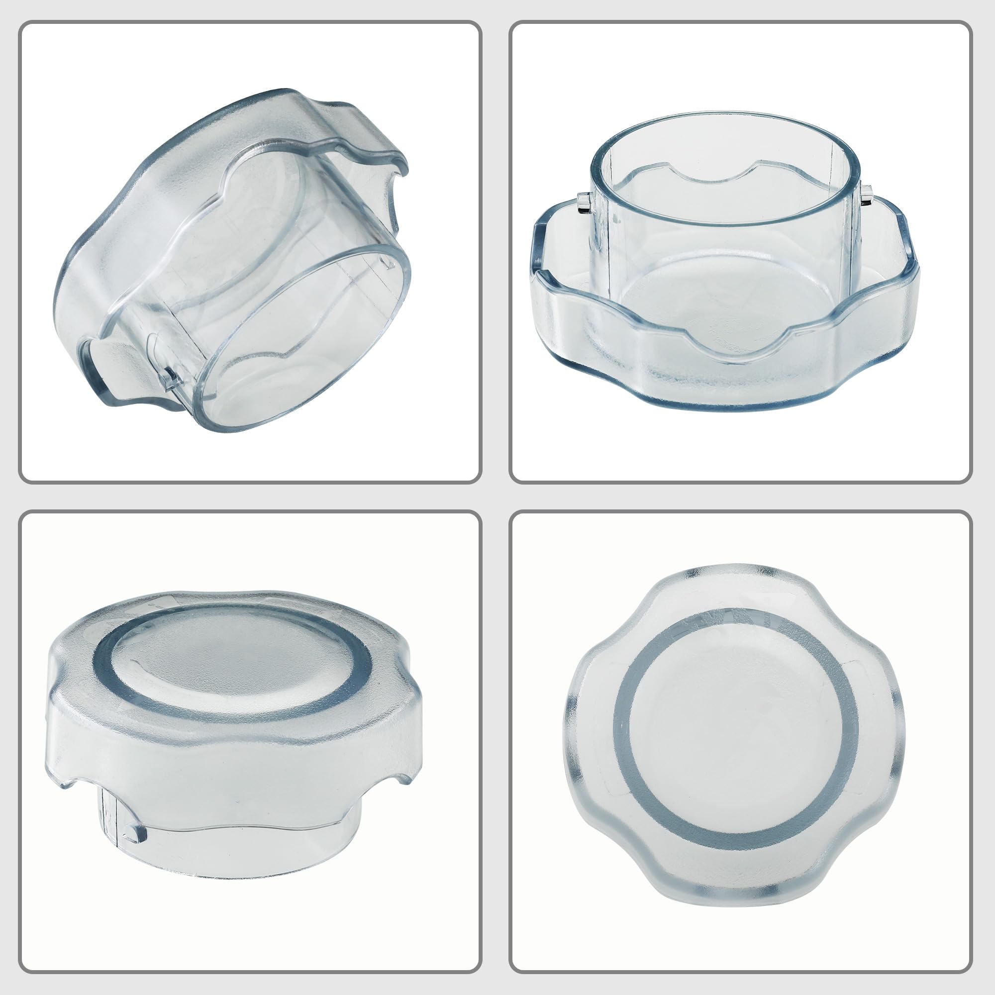 2-Pack Vitamix 64oz Low Profile Container Lid Plug Replacement - Compatible with Pro 750, VM0158, VM0103, 7500 & 300 Professional Series - Perfect for Blending Smoothies, Soups & Nut Butters