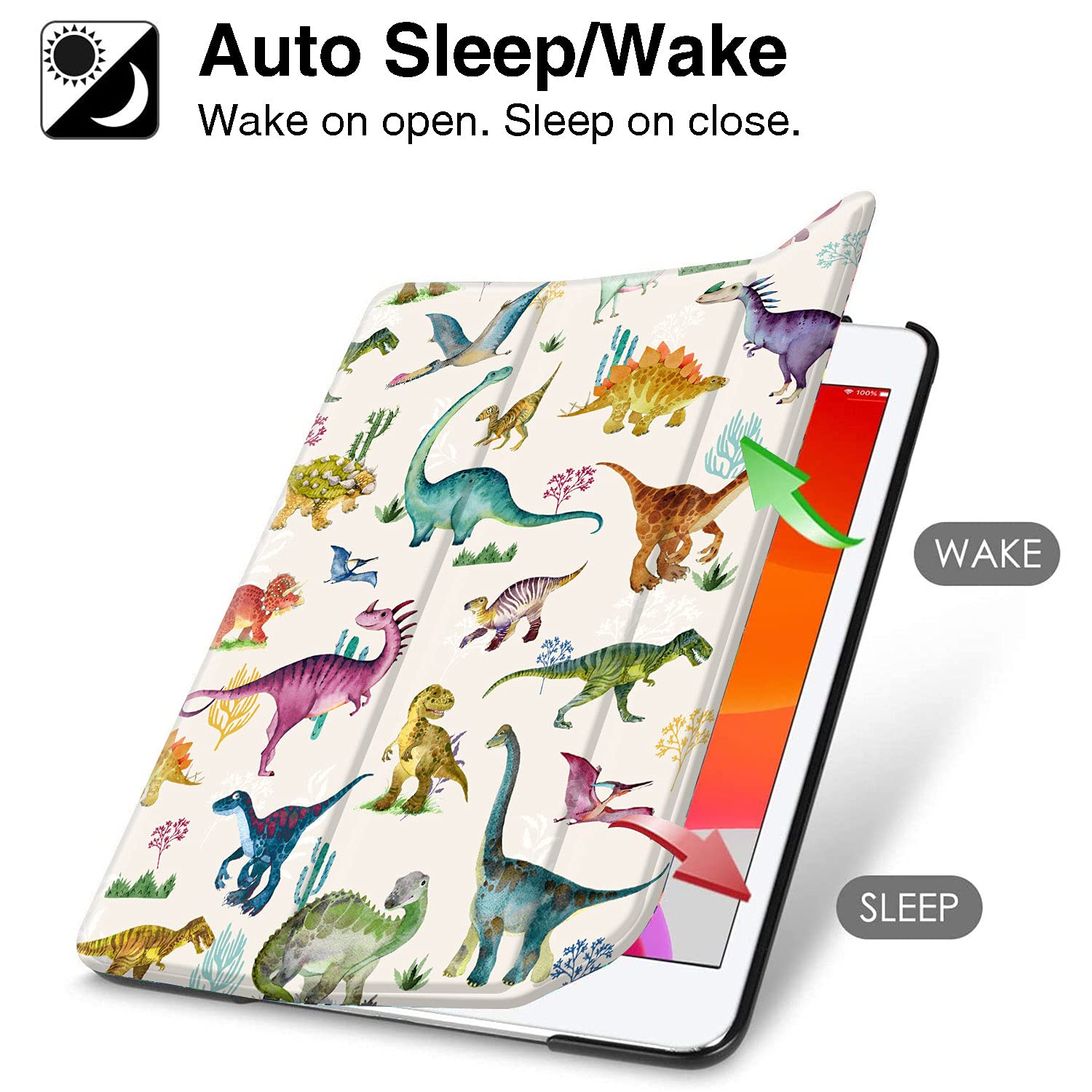 Durable Shockproof iPad Case for iPad 9th/8th/7th Gen (10.2-inch 2021/2020/2019 Models A2270 A2428 A2429 A2197 A2198 A2200) with Pencil Holder & Auto Sleep/Wake - Perfect for School, Work, and Travel Protection