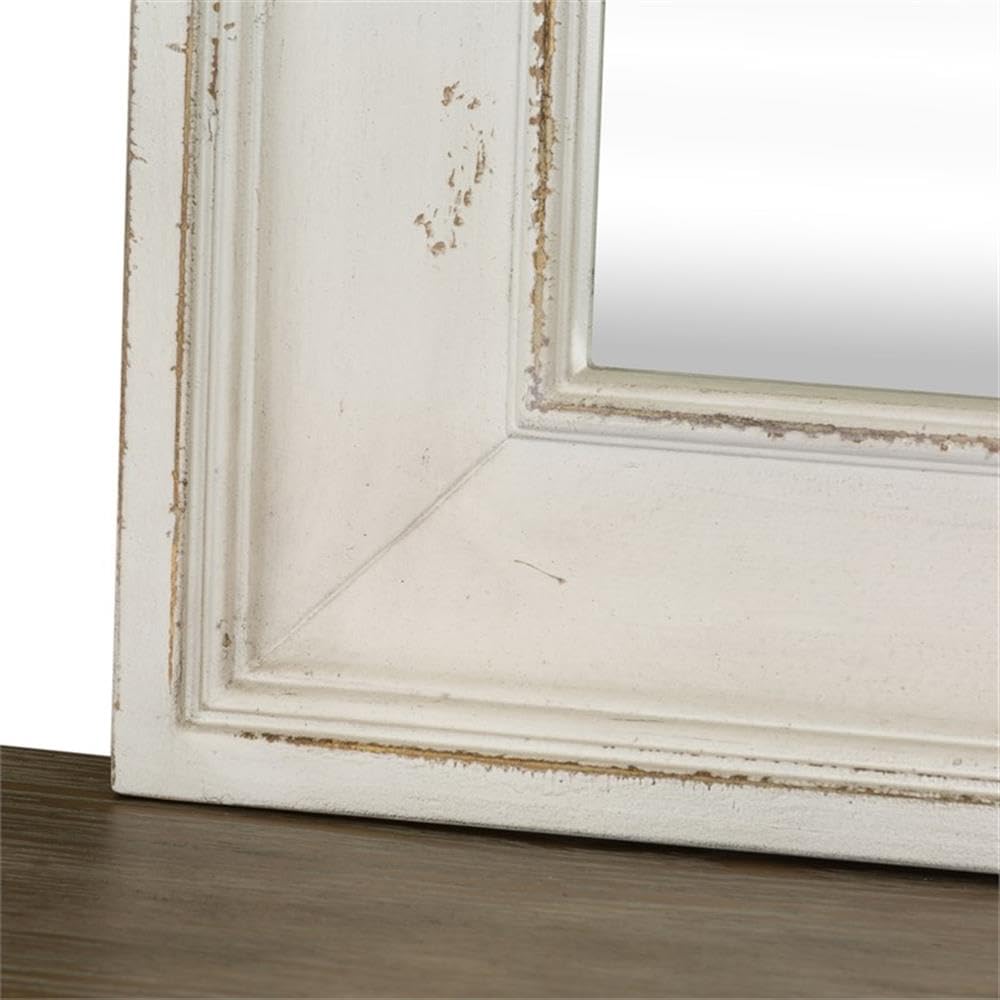 Liberty Furniture Abbey Park White Mirror - Elegant Full-Length Wall Mirror for Bedroom, Living Room & Entryway Decor