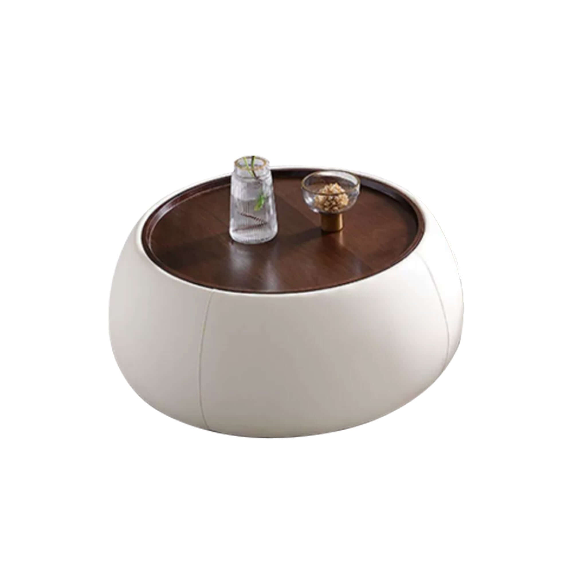 Modern Round Coffee Table with Storage - Light Luxury Design for Living Room, Office & Lounge Areas - Perfect for Small Spaces & Home Decor