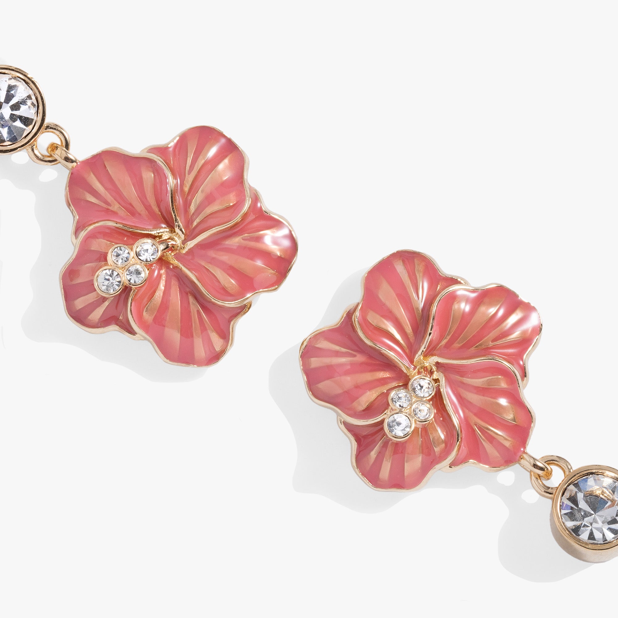 Exquisite Hibiscus Flower Drop Earrings for Women - Handmade Bohemian Dangle Jewelry - Perfect for Summer, Beach, and Boho Fashion