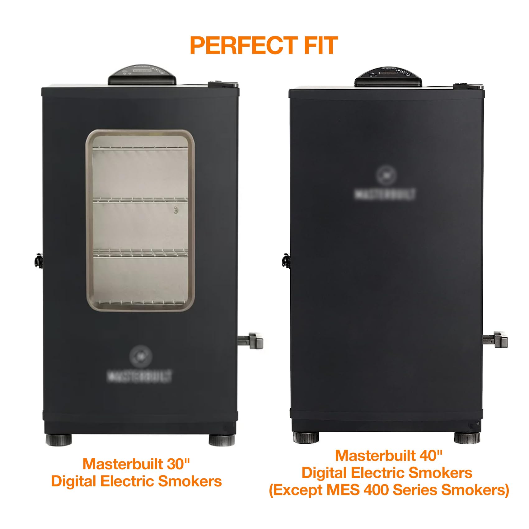 OnlyFire Electric Smoker Side Shelf for Masterbuilt 30'' & 40'' Digital Electric Smokers - Extra Cooking Space Accessory | Perfect for Grilling, Smoking & Outdoor BBQ (Black)