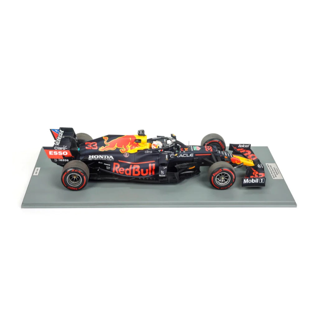 1:12 Scale Red Bull Racing Honda RB16B Max Verstappen #33 - 2021 Abu Dhabi GP Winner & F1 World Champion - Collectible Die-Cast Model Car for Racing Fans & Display