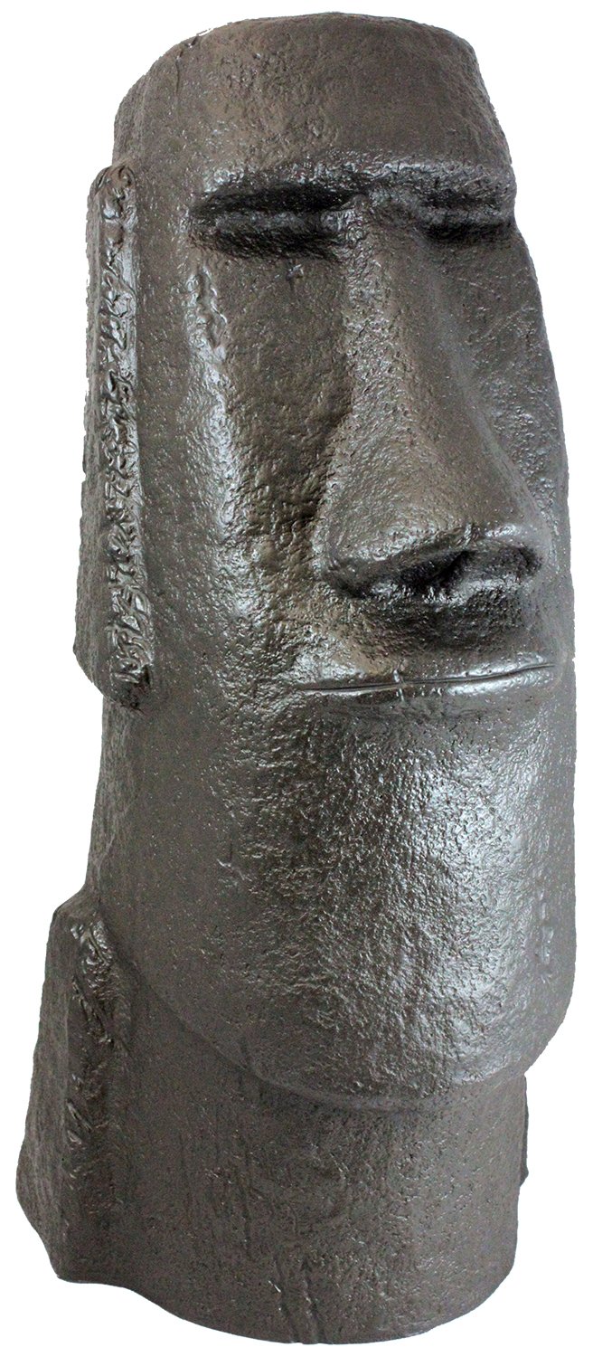 Emsco Group 92308 Bronze Easter Island Head Garden Statue - Outdoor Decor for Patio, Lawn & Garden Landscaping