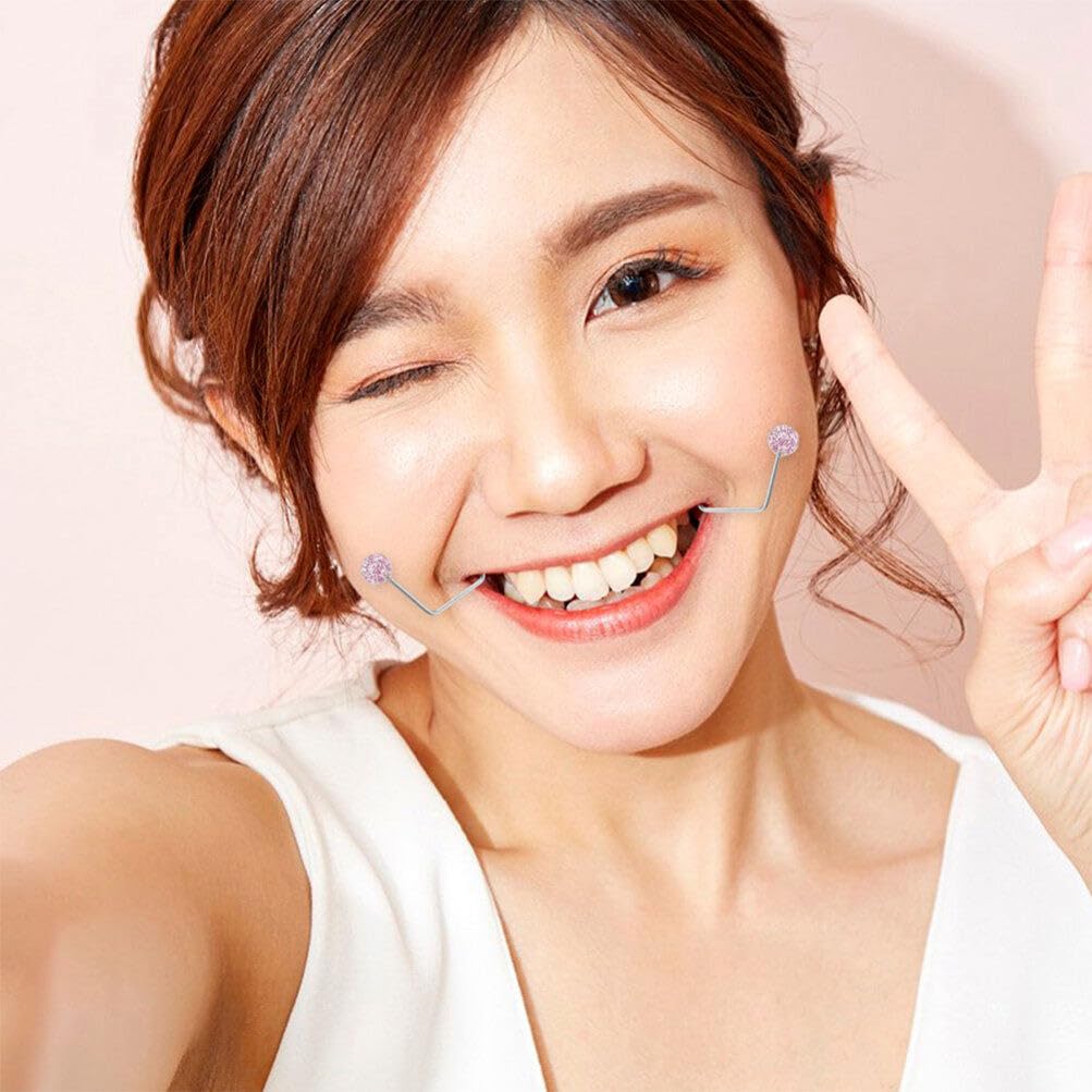 NOLITOY Cheek Dimple Maker 2 Pack - Natural Face Dimple Trainer for Women & Girls | Easy to Wear Facial Exerciser for Creating Beautiful Dimples | Perfect for Selfies, Cosplay & Beauty Enhancement