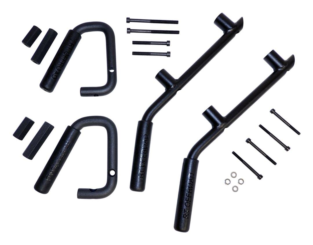 Crown Automotive RT27063 Off-Road Grab Handle Kit - Heavy Duty Assist Handles for Jeep Wrangler, Truck & SUV - Perfect for Off-Roading, Camping & Adventure Trips