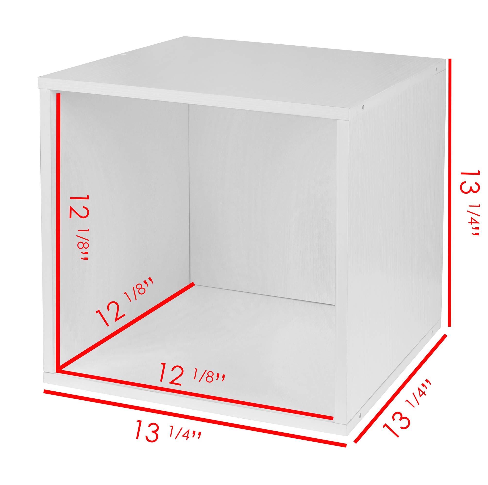 Premium Niche Cubo Deluxe Storage Set - 8-Piece Organizer with Full & Half Size Cubes in White | Perfect for Closet, Nursery, and Office Organization