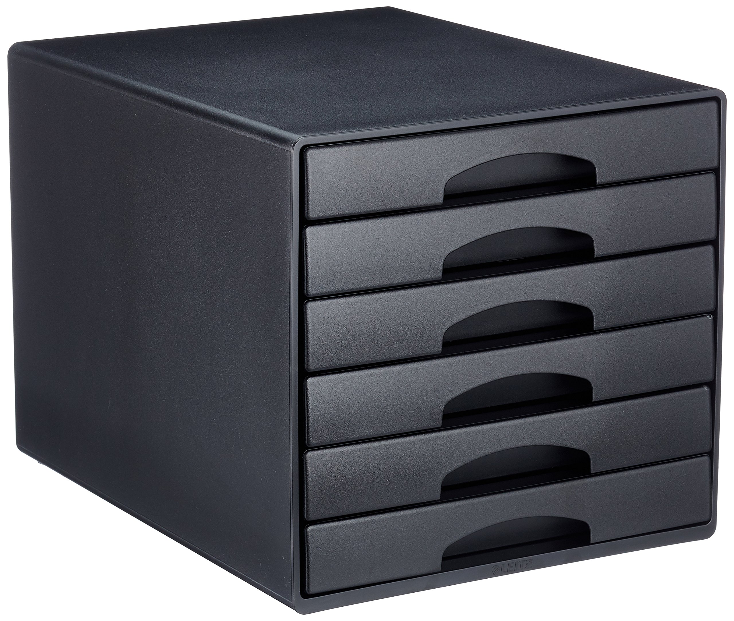 Leitz 52120095 6-Drawer A4 File Cabinet - Black Office Organizer for Documents, Files & Stationery Storage | Perfect for Home Office, School & Workplace Organization