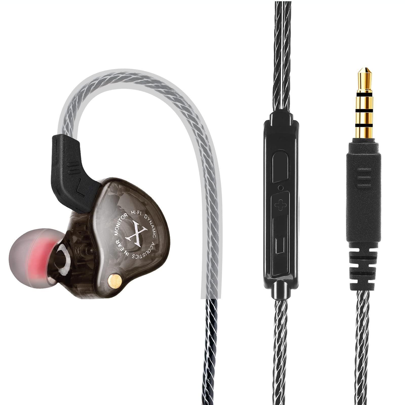UrbanX iX2 Pro Hybrid Dual Driver In-Ear Headphones with Mic & Tangle-Free Cable - High Fidelity Sound for Musicians, Audiophiles & Gionee S12 Users | Perfect for Studio Recording, Workouts & Commuting