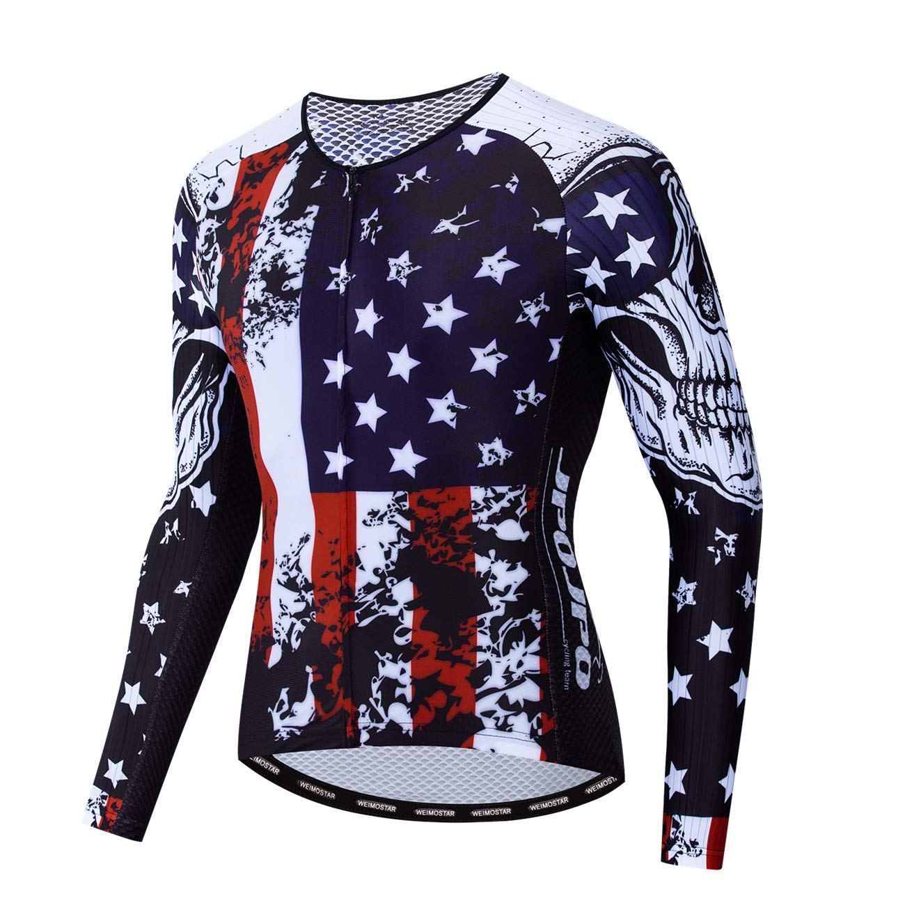 Men's Quick Dry Cycling Jersey - Summer Long Sleeve Bike Shirt for Racing & Training | Moisture Wicking Performance Bicycle Clothing for Road Cycling & Outdoor Sports