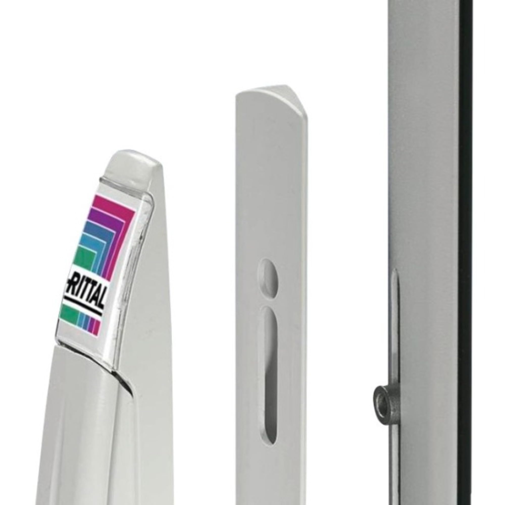 Rittal 8611010 Comfort Handle - Die-Cast Zinc Light Gray Cabinet Door Handle for Electrical Enclosures & Industrial Equipment - Perfect for Control Panels, Server Racks & Machine Access