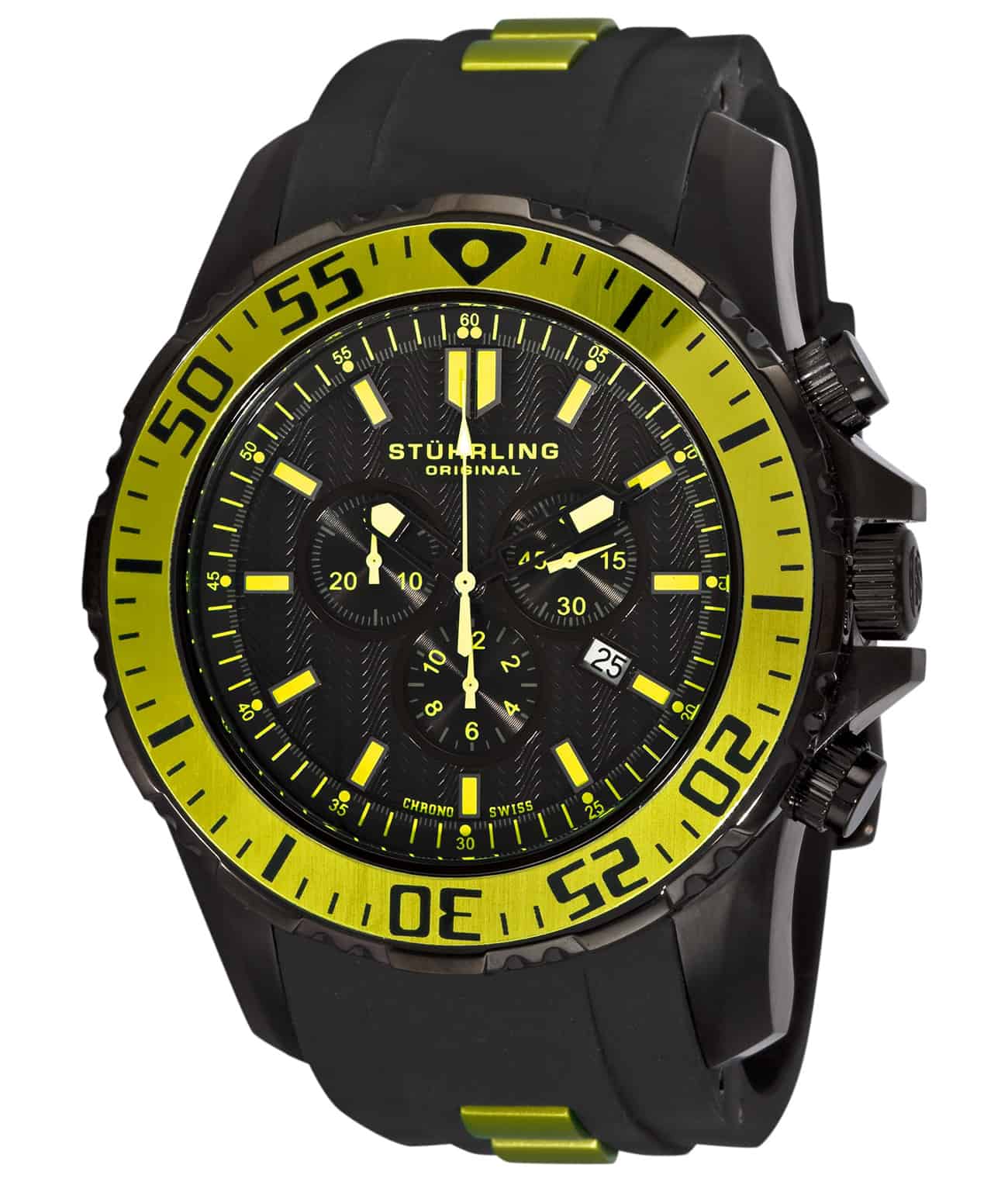 Enterprise 528 Quartz 53mm Diver Watch - Waterproof Luxury Men's Wristwatch for Scuba Diving, Swimming & Outdoor Adventures