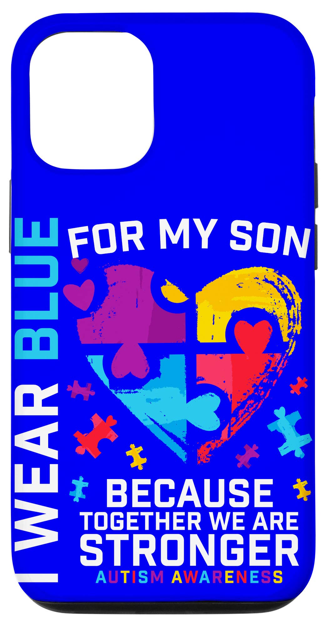 iPhone 12/12 Pro Autism Awareness Phone Case - Durable Protective Cover for Autism Awareness, Perfect Gift for Dad, Mom, Son, Daughter - Ideal for Daily Use, Work, and School