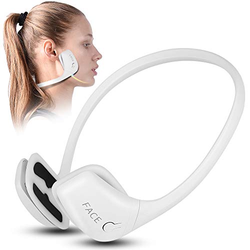 Electric V Facial Massager for Face Tightening & Lifting - Anti-Aging Vibrating Face Slimming Device with Rechargeable Battery - Perfect for Home Spa, Skincare Routine & Beauty Salon Treatments (White)