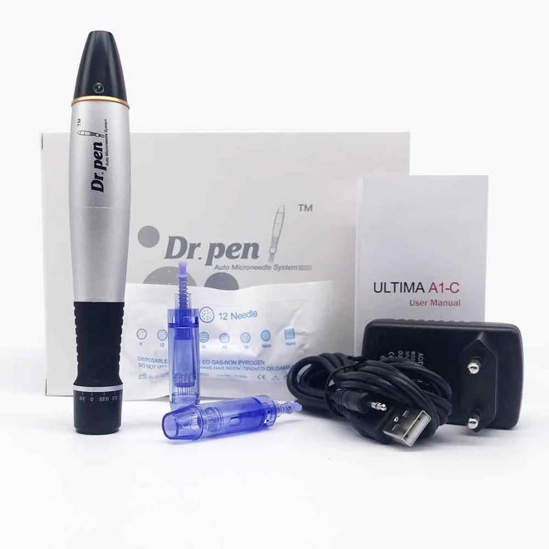 Original Dr Pen A1C Dermapen - Professional Digital Tattoo Machine & Stencil Device for Permanent Makeup, Microblading & Tattoo Art - Perfect for Tattoo Artists, Beauty Salons & Home Use