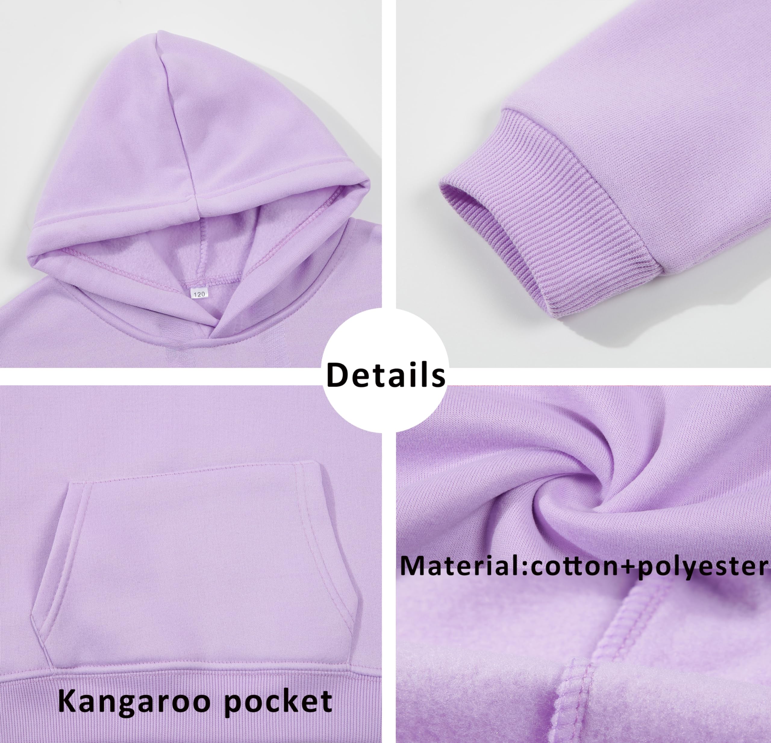 Custom 2-Piece Boys & Girls Sweatsuits - Personalized Hoodie & Sweatpants Set with Text/Image Printing | Great for Family Matching Outfits, School Spirit Wear & Birthday Gifts