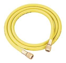 60 Inch Yellow Charging and Vacuum Hose - Heavy Duty AC Refrigerant Hose for HVAC, Auto AC Repair, and Home Appliance Maintenance