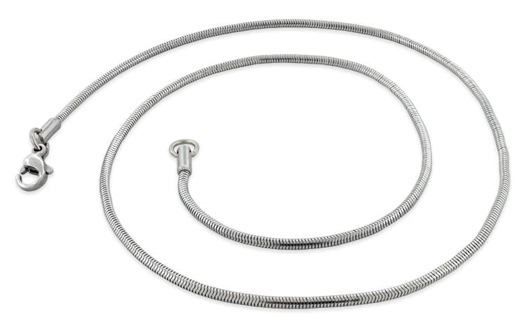 2MM Stainless Steel Snake Chain Necklace for Women & Men - Durable Hypoallergenic Jewelry Gift for Everyday Wear, Parties & Special Occasions